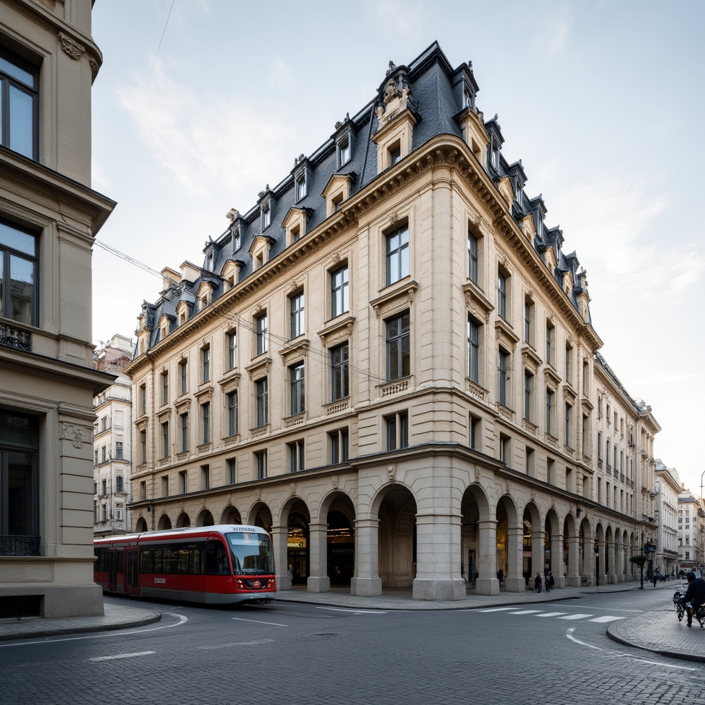 Fassade eines Bürogebäudes in Wien mit historischen Elementen